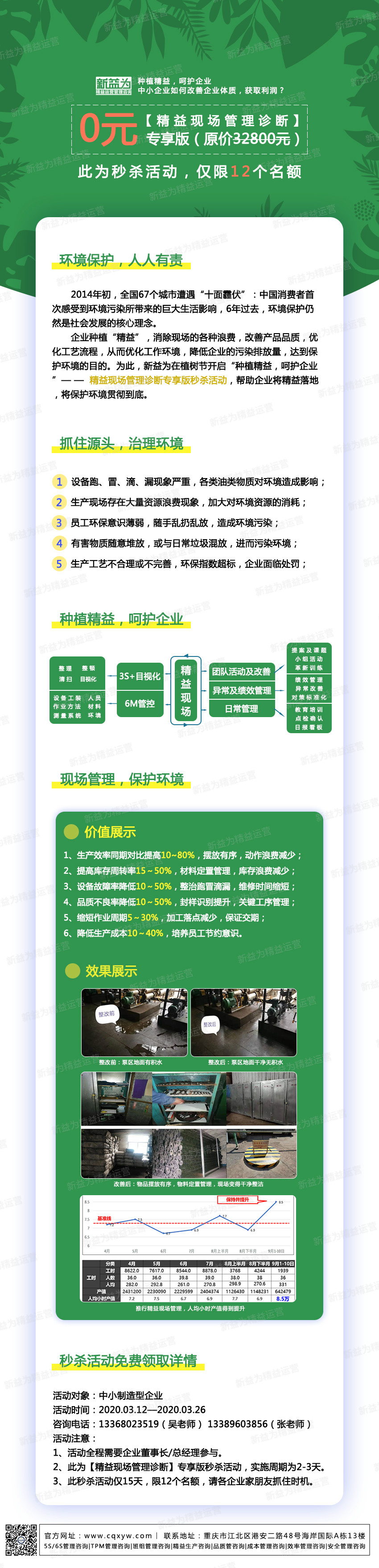種植精益，呵護企業(yè)——精益現場管理診斷專享版秒殺活動